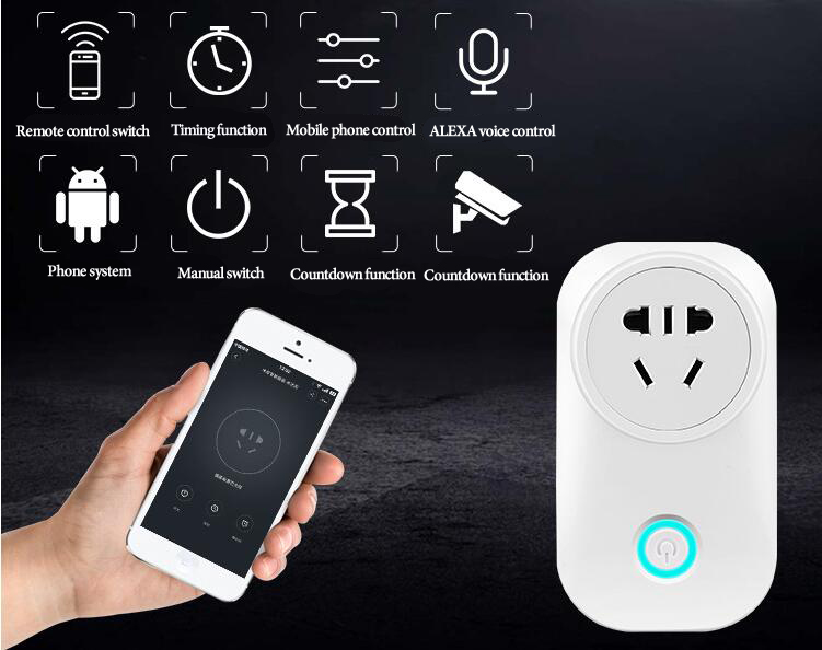 Alexa smart socket wifi US mobile phone timing socket remote control smart home